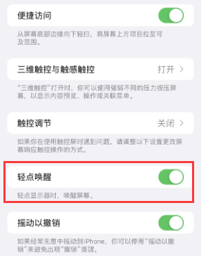 紫金苹果授权维修站分享iPhone轻点无法唤醒怎么办 