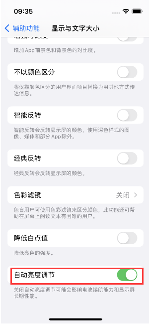 紫金苹果15维修店分享iPhone 15 Pro系列屏幕亮度 